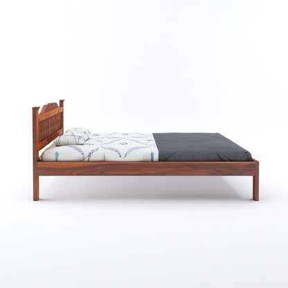 Wood Arch Bed Without Storage | Wood Double Bed Cot Bed For Bedroom Furniture | Sheesham