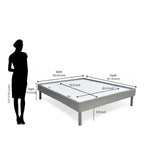 Nilkamal SLEEP Velvette Queen Size Bed Without Storage, Ultra-Lightweight Structure | Elegant Modern Design