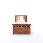 Wooden Single Trundle Bed | Single Bed with 1 Extra Pullout Bed | Wooden Bed Cot Palang for Bedroom, Living Room & Home, Solid Sheesham Wood