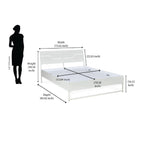 Nilkamal SLEEP Hybrid Wood and Metal Structure Grande Bed, Lightweight and Portable