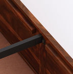 Wooden Bed with Storage | Niwar Design Double Bed Cot Bed with Box Storage for Bedroom & Hotel | Sheesham Wood