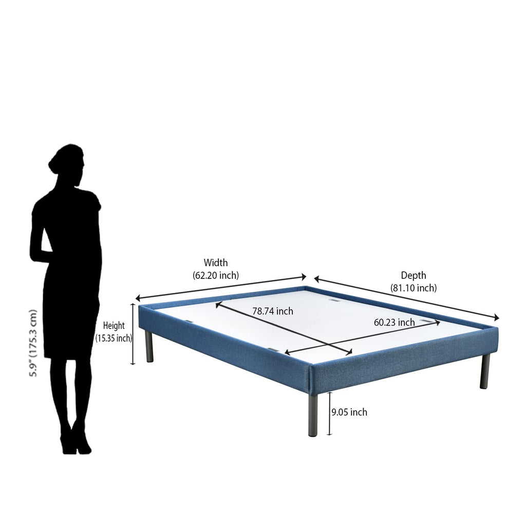 Nilkamal SLEEP Velvette Queen Size Bed Without Storage, Ultra-Lightweight Structure | Elegant Modern Design