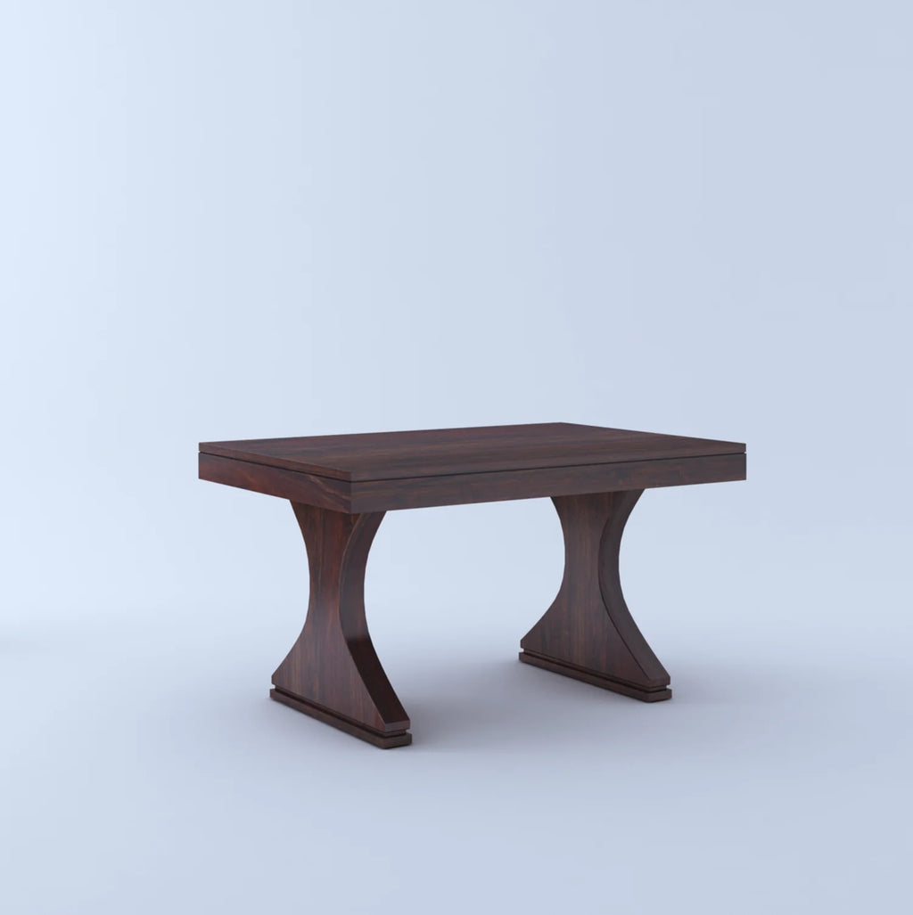 Aurelia Solid Sheesham Wood 4 Seater Dining Table Set - 3 Years Warranty