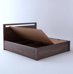Verlina Solid Sheesham Wood Box Storage Bed - 3 years Warranty