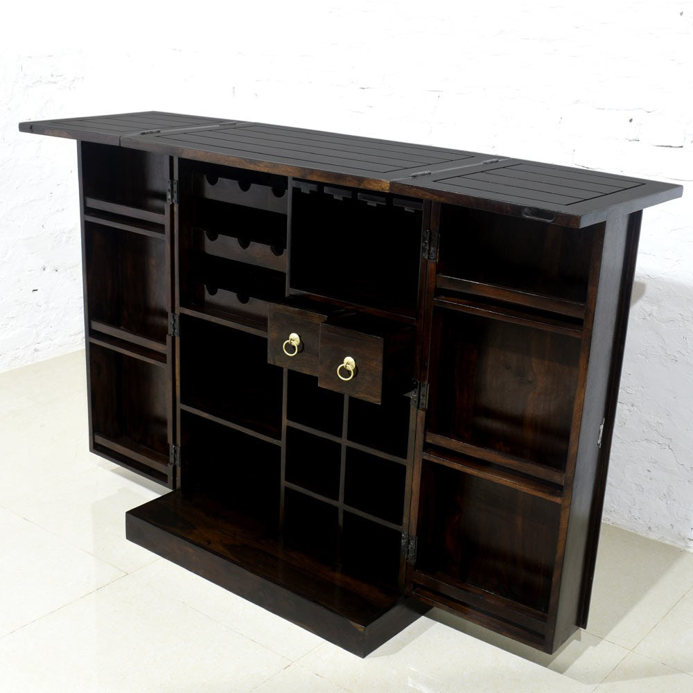 Rjart Wood Light Walnut Finish Bar