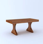 Aurelia Solid Sheesham Wood 6 Seater Dining Table Set - 3 Years Warranty