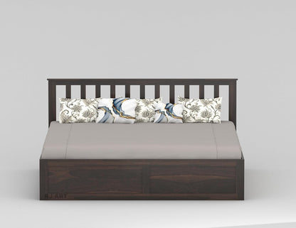 Sheesham Storage Bed | Solid Wood Box Storage Bed | Wood Double Bed Cot With Storage Box For Bedroom