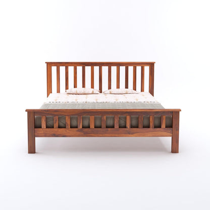 Wood Bed Without Storage | Wood Double Bed Cot Bed For Bedroom Furniture | Sheesham