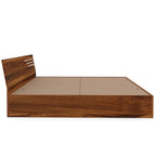 Bharat Lifestyle Amsterdam Engineered Wood Queen Size Bed with Storage (60x72 Inch, Brown, Laminated Finish) | Wooden Double Bed for Bedroom & Living Room