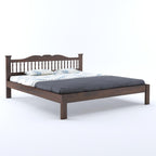 Wooden Arch Bed Without Storage | Wooden Double Bed Cot Bed for Bedroom Furniture | Palang Double Bed for Hotels | Solid Sheesham Wood