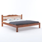 Wooden Arch Bed Without Storage | Wooden Double Bed Cot Bed for Bedroom Furniture | Palang Double Bed for Hotels | Solid Sheesham Wood