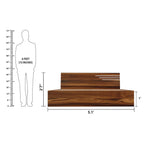 Bharat Lifestyle Amsterdam Engineered Wood Queen Size Bed with Storage (60x72 Inch, Brown, Laminated Finish) | Wooden Double Bed for Bedroom & Living Room