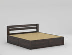 Sheesham Wood Bed with Storage | Solid Wood Box Storage Bed | Wooden Double Bed Cot with Storage Box for Bedroom & Hotel
