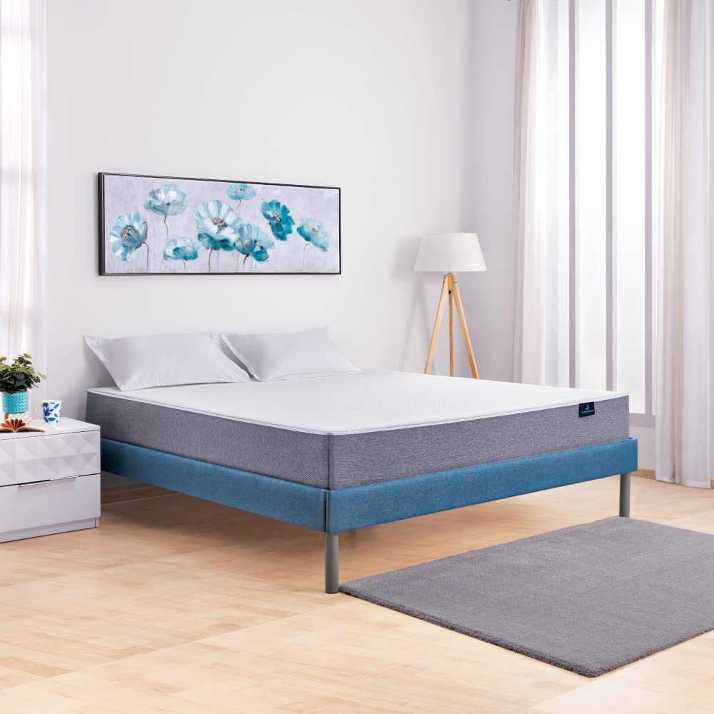 Rj Art Sleep Velvette Queen Size Bed Without Storage, Ultra-Lightweight Structure | Elegant Modern Design