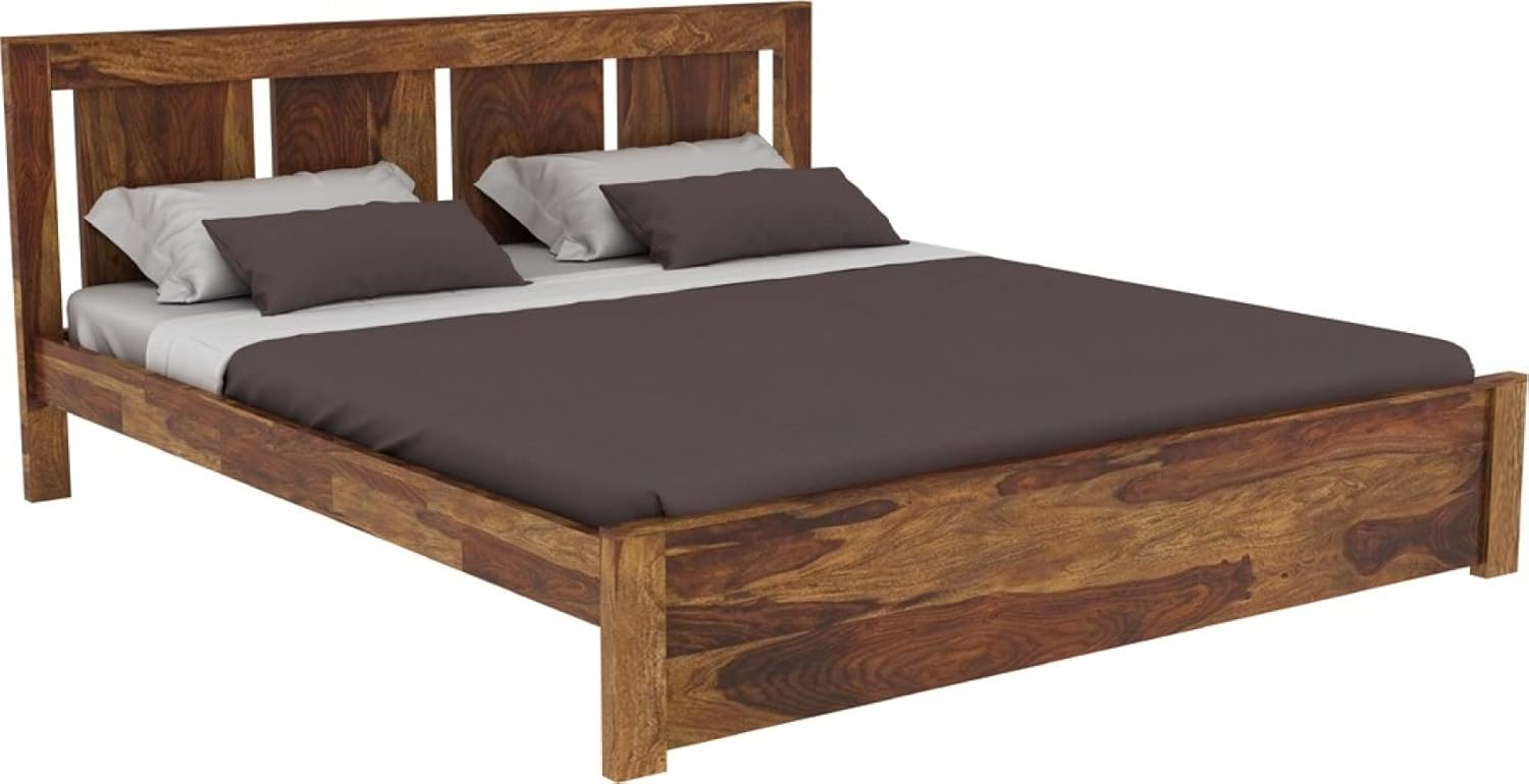 Wood Bed Without Storage | Wood Double Bed Cot Bed For Bedroom Furniture