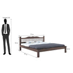 Wooden Arch Bed Without Storage | Wooden Double Bed Cot Bed for Bedroom Furniture | Palang Double Bed for Hotels | Solid Sheesham Wood