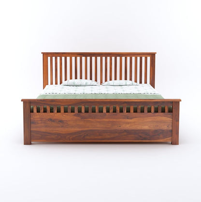Wood Bed Without Storage | Wood Double Bed Cot Bed For Bedroom Furniture | Sheesham