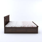 Sheesham King Size Kuber Bed With Box Storage For Bedroom Living Room Wood Double Bed