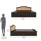 Nilkamal Willy Wooden King Bed with Box Storage | Engineered Wood | Contemporary Design