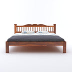 Wooden Arch Bed Without Storage | Wooden Double Bed Cot Bed for Bedroom Furniture | Palang Double Bed for Hotels | Solid Sheesham Wood