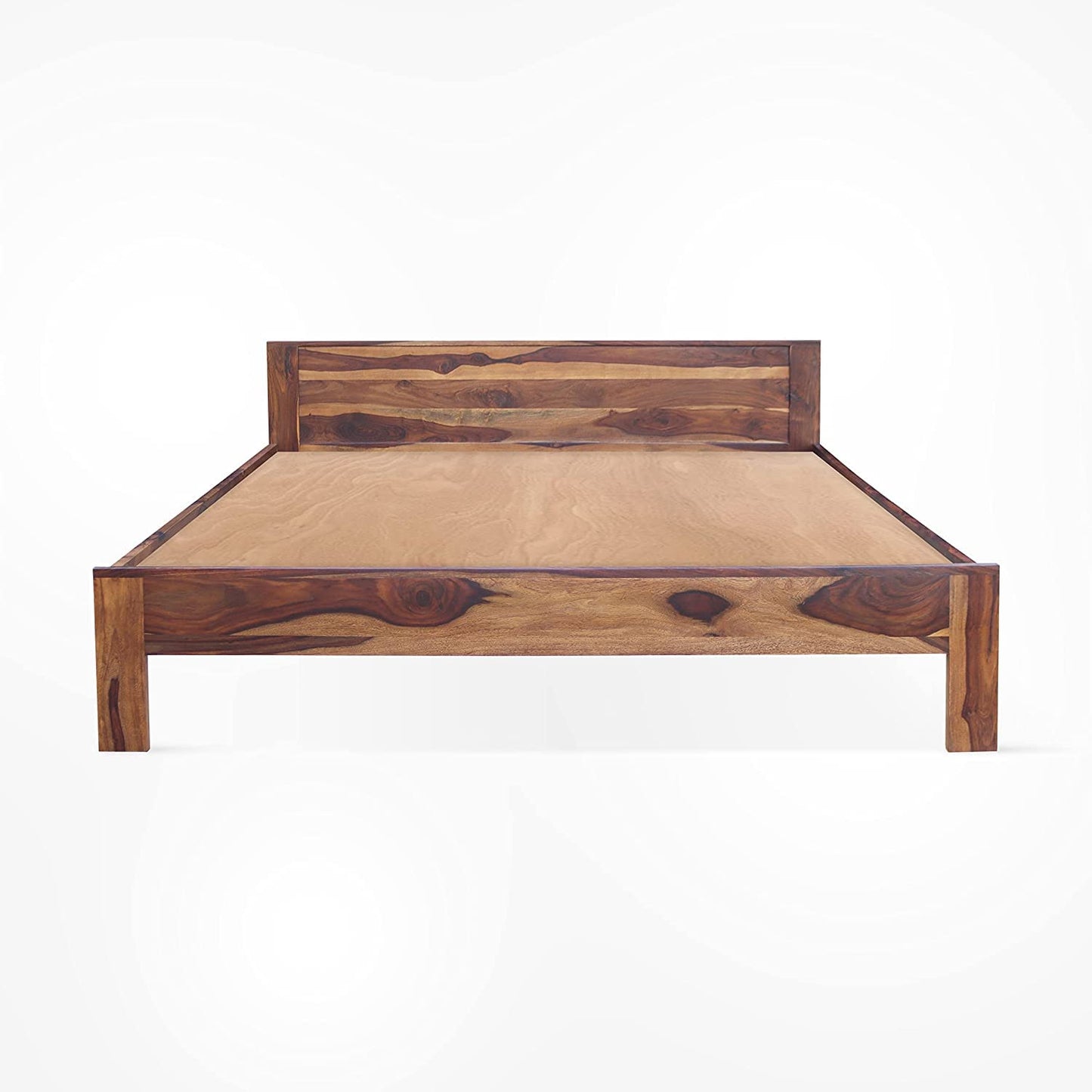 Wood Bed Without Storage | Wood Double Bed Cot Bed For Bedroom Furniture | Sheesham