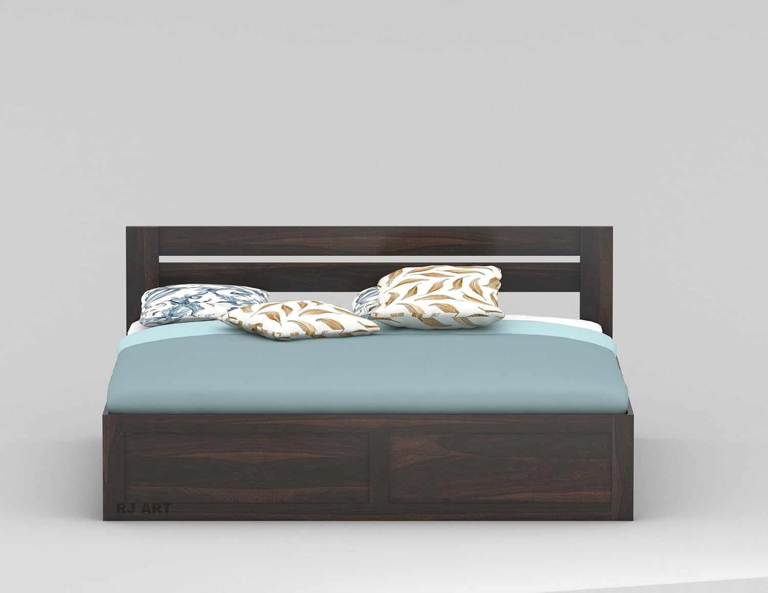 Sheesham Wood Bed with Storage | Solid Wood Box Storage Bed | Wooden Double Bed Cot with Storage Box for Bedroom & Hotel