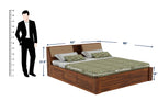 Imperial Solid Sheesham Wood Bed with Box Storage - 3 Years Warranty
