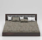 Sheesham Queen Size Bed Without Storage For Bedroom Living Room Wood Double Bed Cot Palang With Cushion Headboard Home Furniture