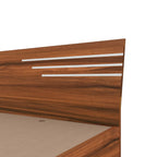 Bharat Lifestyle Amsterdam Engineered Wood Queen Size Bed with Storage (60x72 Inch, Brown, Laminated Finish) | Wooden Double Bed for Bedroom & Living Room