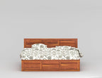 Sheesham Wood Bed with Storage | Solid Wood Pullout Storage Bed | Wooden Double Bed Cot with 2 Drawers for Bedroom & Hotel