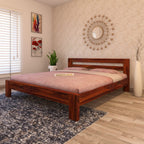 Wooden Bed Without Storage | Wooden Double Bed Cot Bed for Bedroom Furniture | Palang Double Bed for Hotels | Solid Sheesham Wood