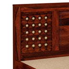 Wooden Modern Bed Without Storage | Wooden Double Bed Cot Bed for Bedroom Furniture | Palang Double Bed for Hotels | Solid Sheesham Wood