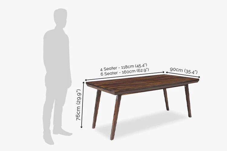 Rjart Solid Wood Dining Set With Bench