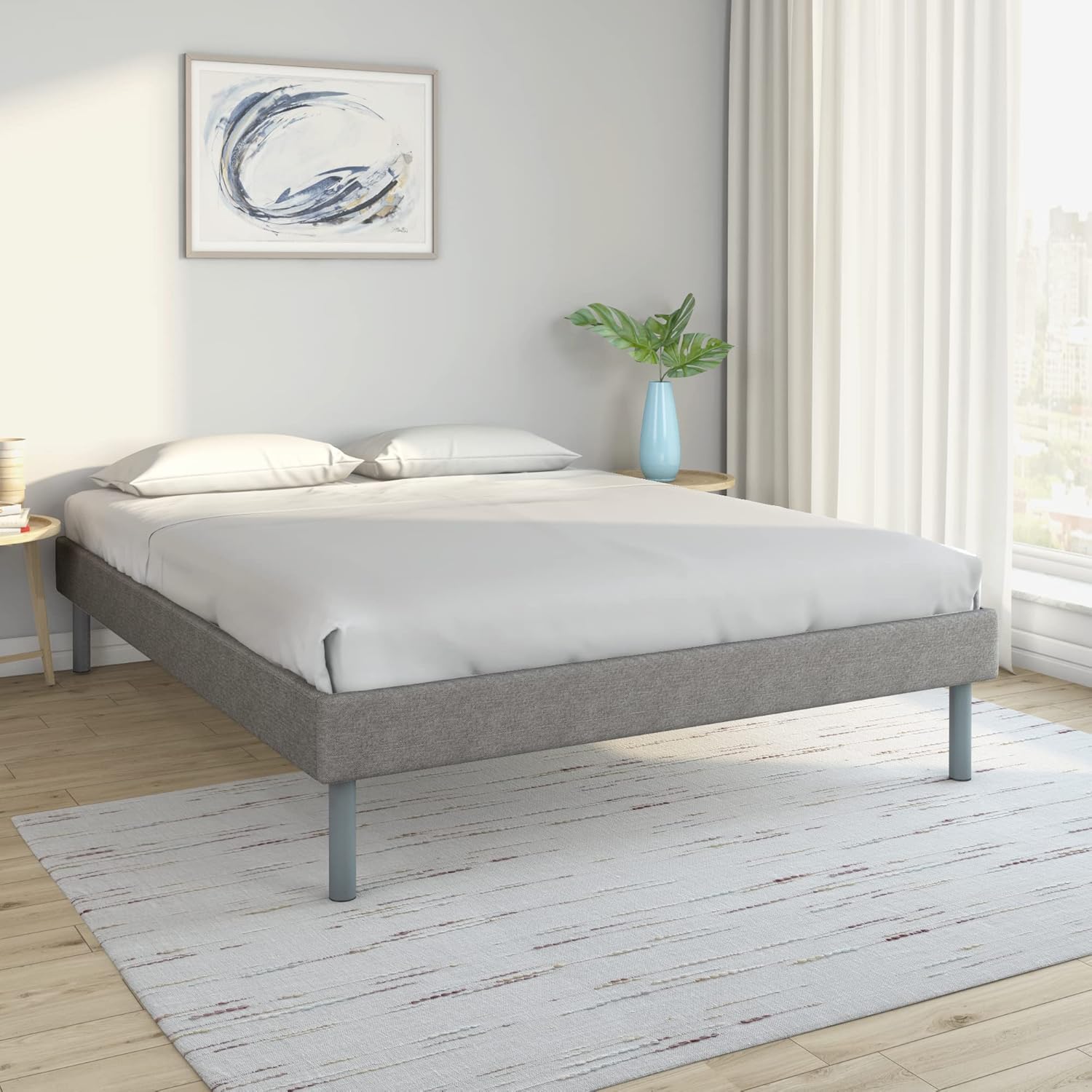 Nilkamal SLEEP Velvette Queen Size Bed Without Storage, Ultra-Lightweight Structure | Elegant Modern Design