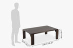 Rjart Solid Wood Japanese Style Low Dining Table / Breakfast Table Set