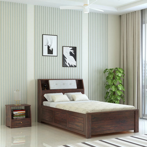 {"alt" => "WoodCraft Solid Sheesham Wood 4 Feet Bed With Box Storage(BIG HEADREST)- 3 Years Warranty"}