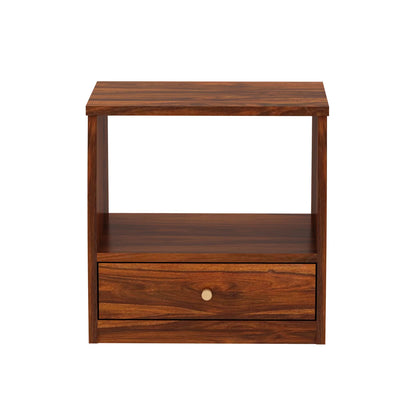Imperial Sheesham Bedside Table With One Drawer - 3 Years Warranty