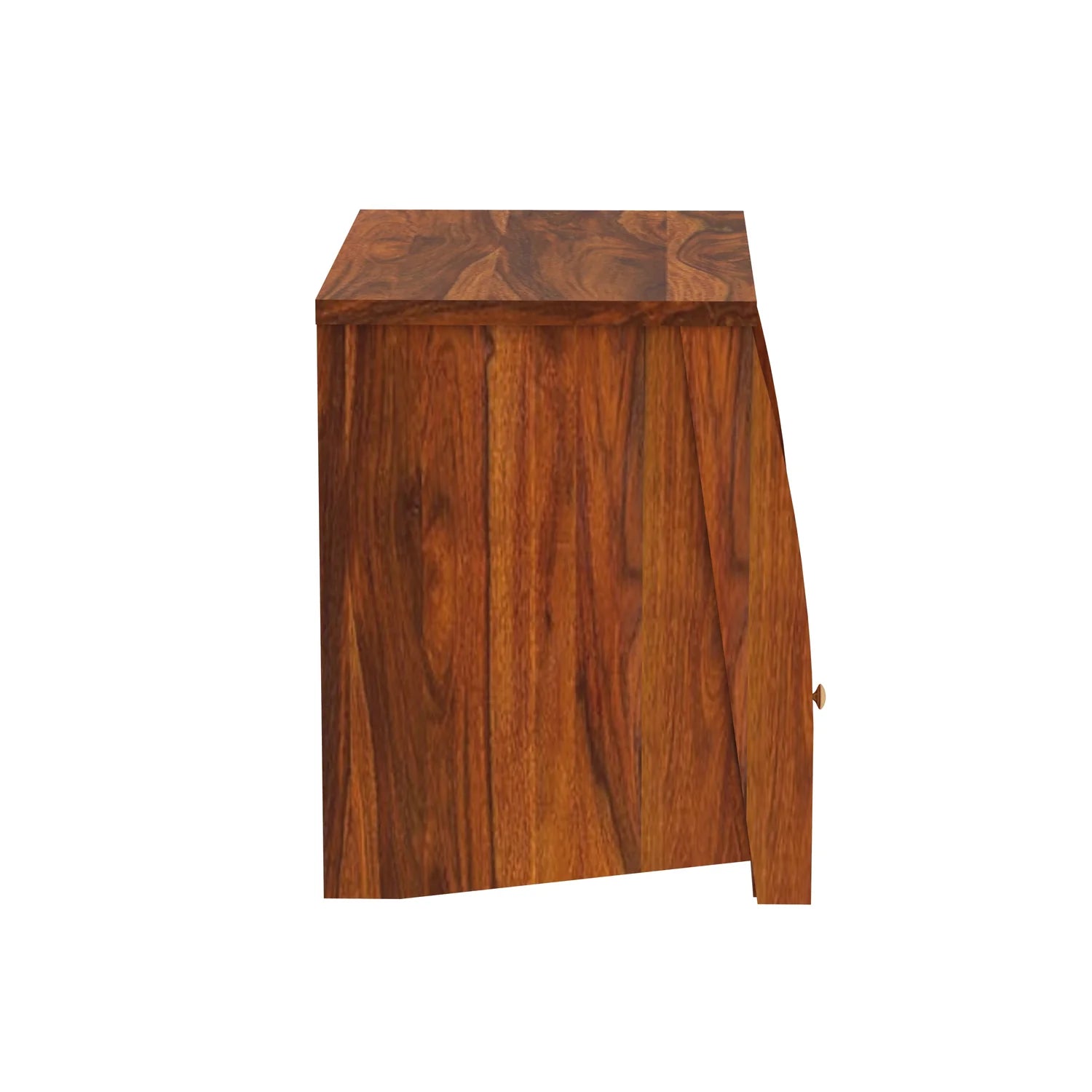 Imperial Solid Sheesham Wood Bedside Table With One Drawer - 3 Years Warranty