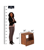 Imperial Solid Sheesham Wood Bedside Table With One Drawer - 3 Years Warranty