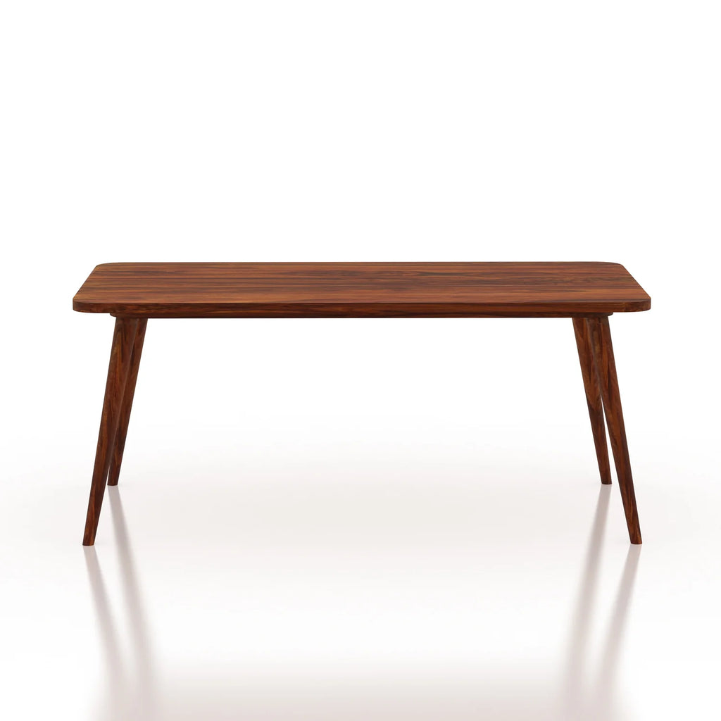 WoodCraft Solid Sheesham Wood 6 Seater Dining Table Set - 3 Years Warranty