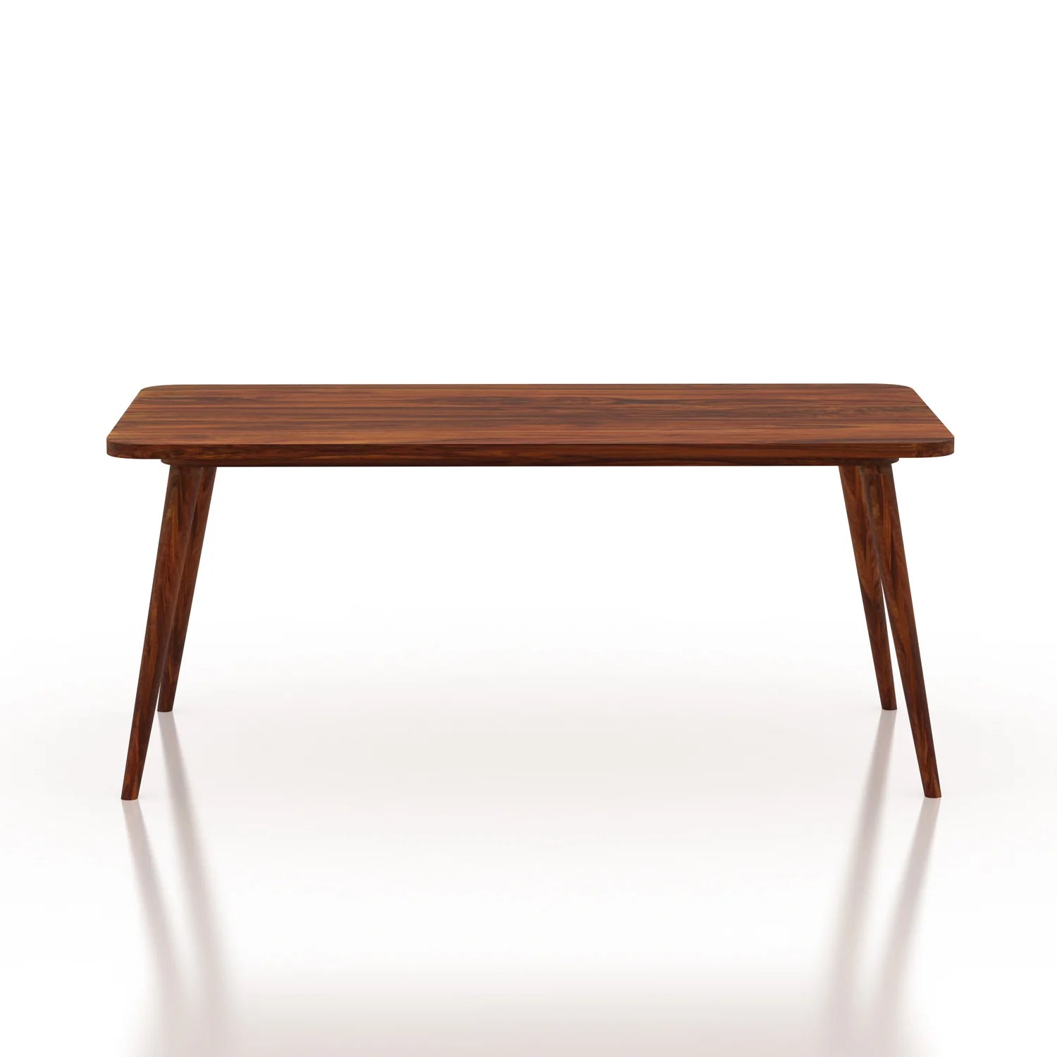 WoodCraft Solid Sheesham Wood 6 Seater Dining Table Set - 3 Years Warranty