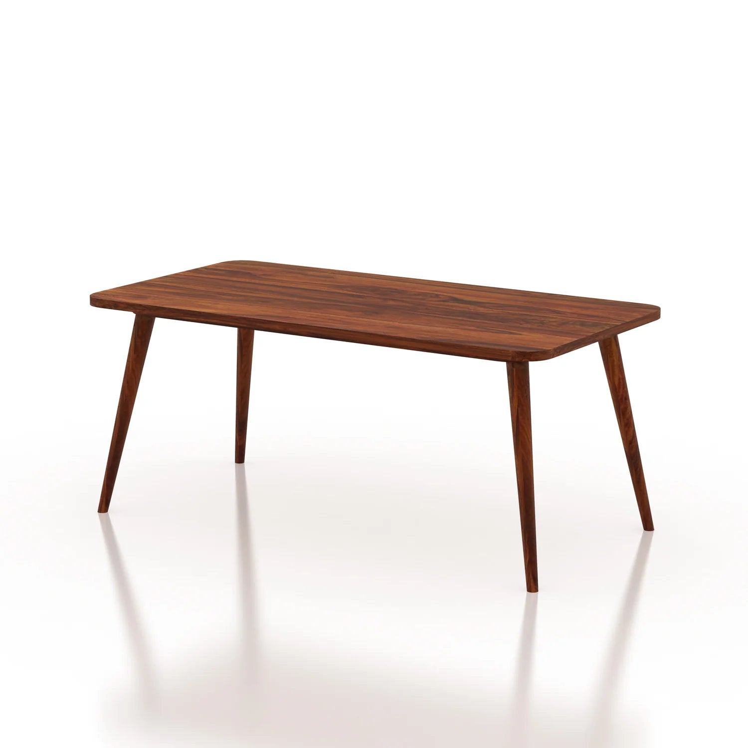 WoodCraft Solid Sheesham Wood 6 Seater Dining Table Set - 3 Years Warranty