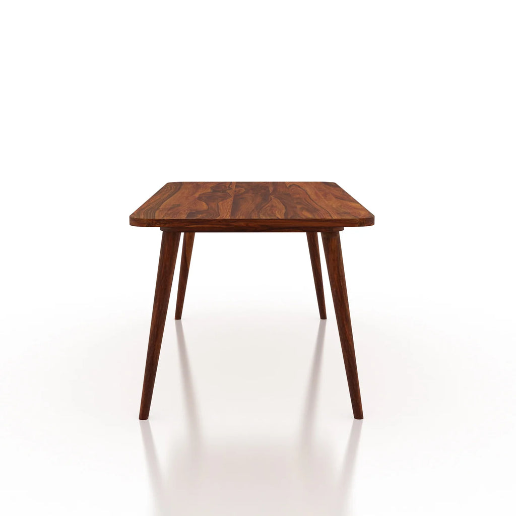 WoodCraft Solid Sheesham Wood 6 Seater Dining Table Set - 3 Years Warranty