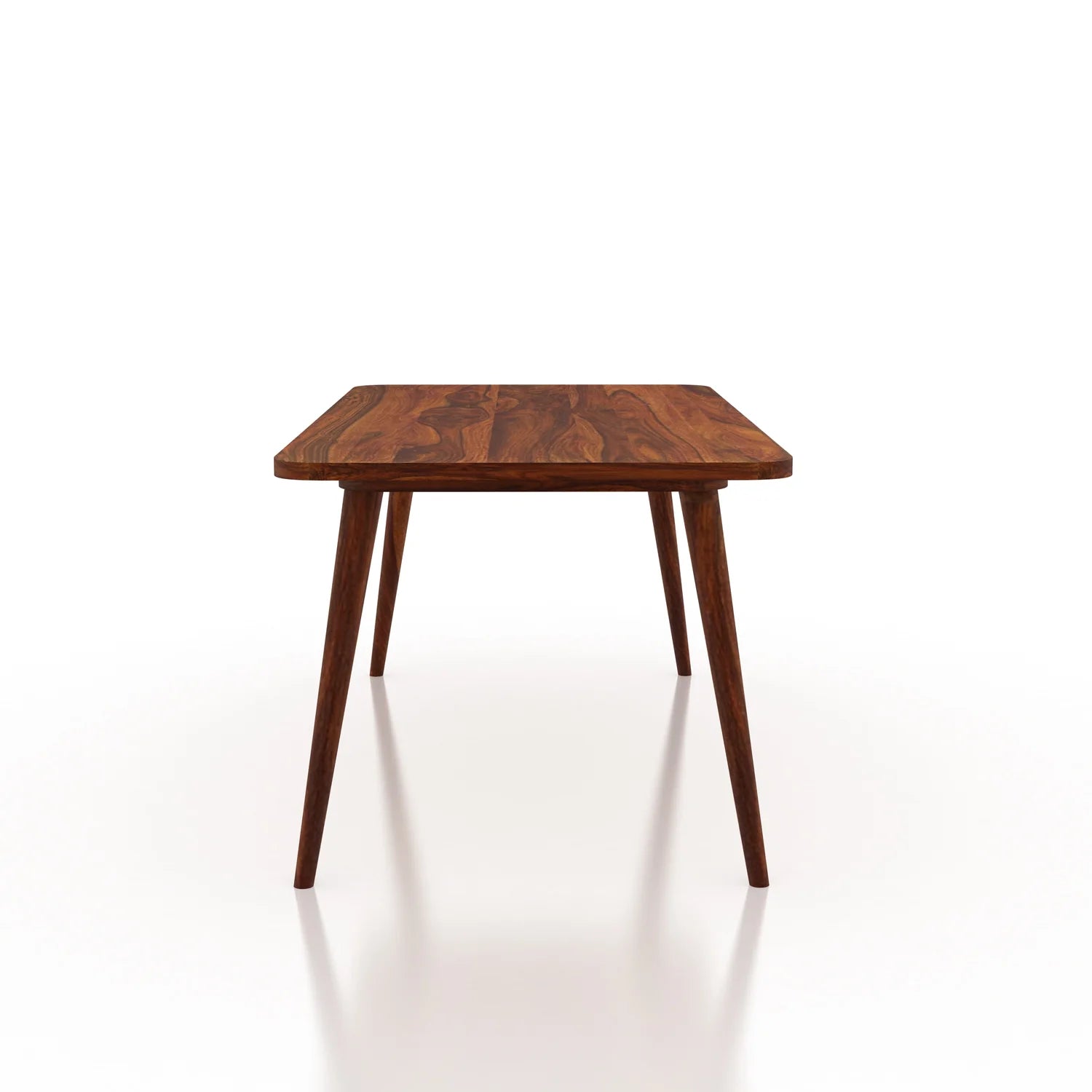 WoodCraft Solid Sheesham Wood 6 Seater Dining Table Set - 3 Years Warranty