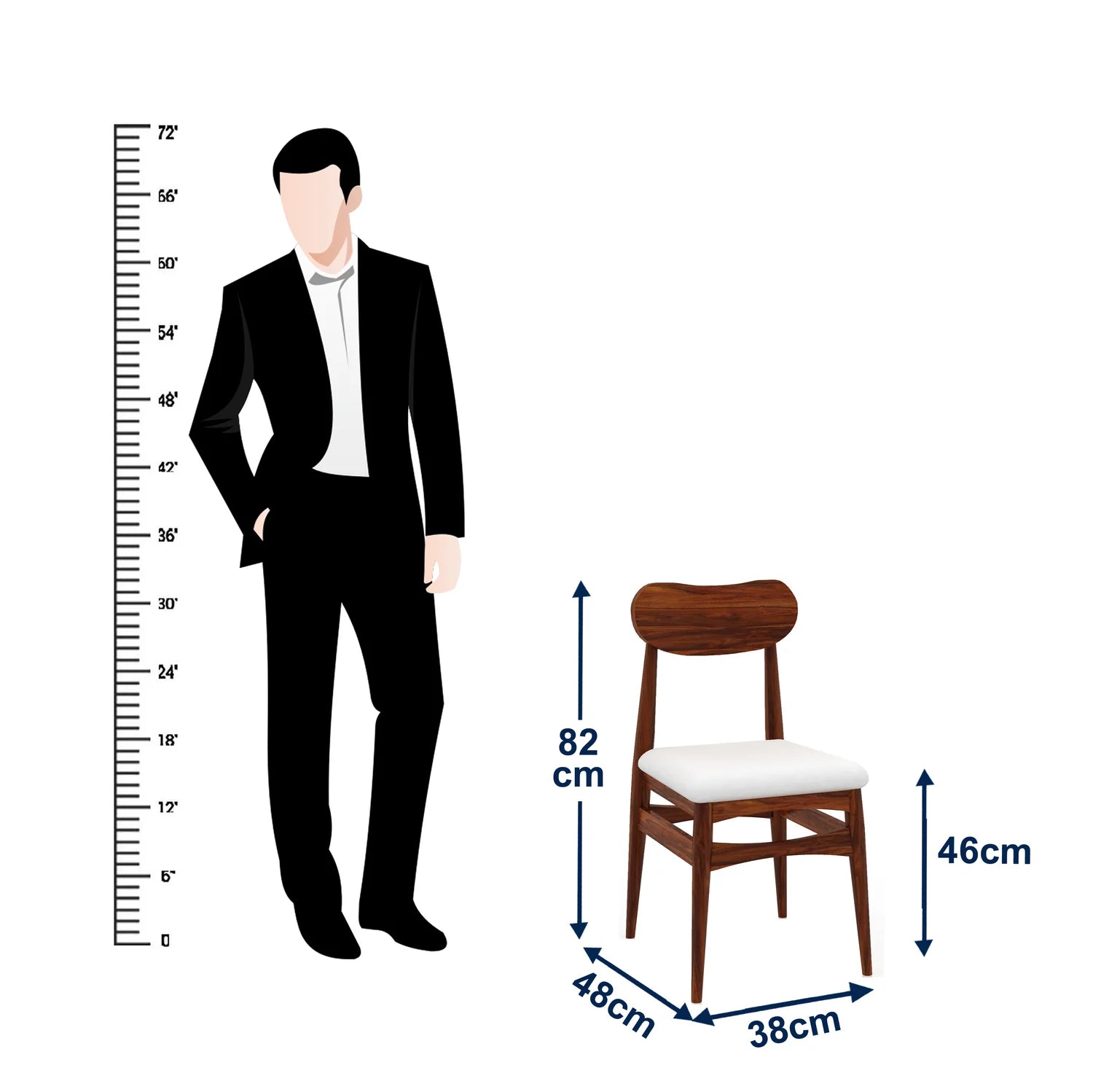 WoodCraft Solid Sheesham Wood 6 Seater Dining Table Set - 3 Years Warranty
