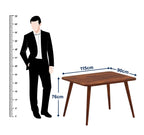 WoodCraft Oval Solid Sheesham Wood 4 Seater Dining Table Set - 3 Years Warranty