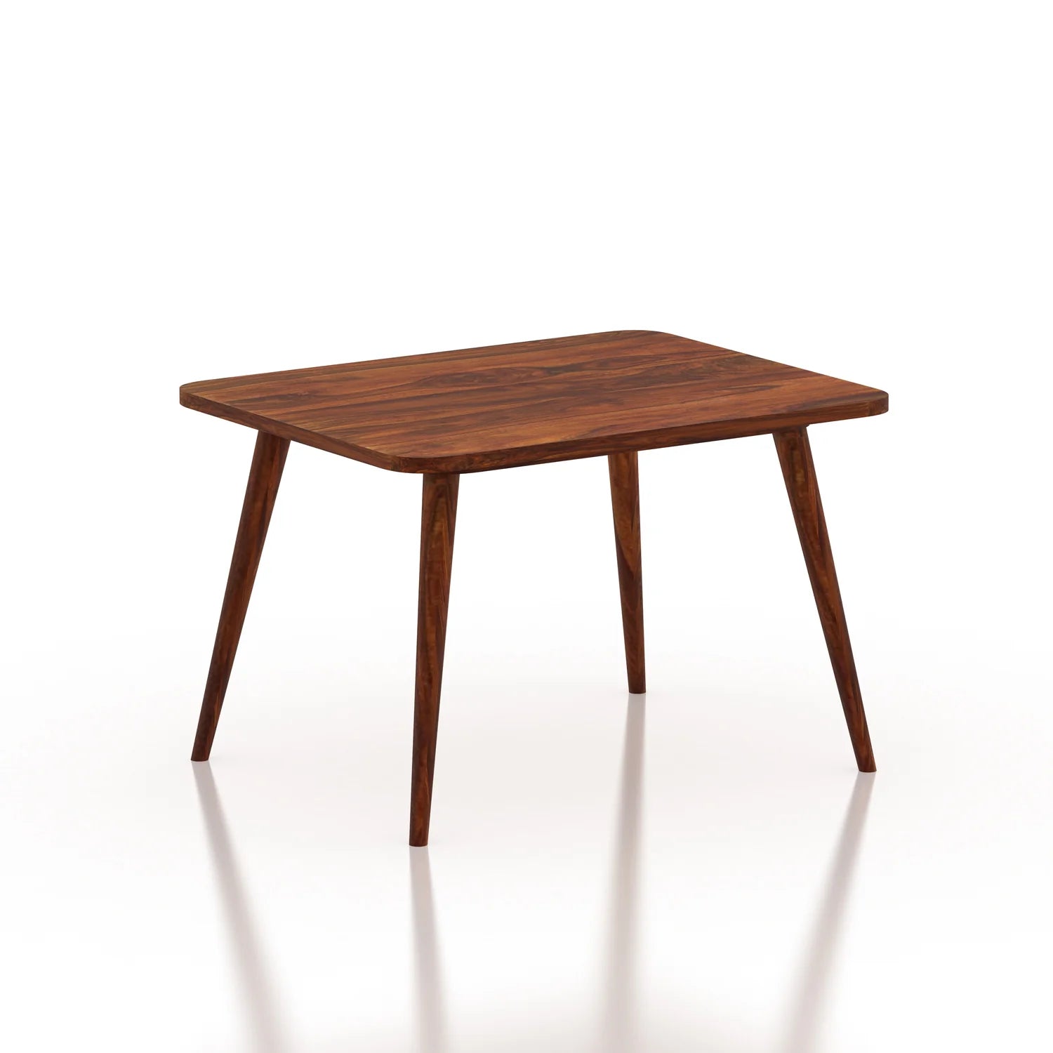 WoodCraft Oval Solid Sheesham Wood 4 Seater Dining Table Set - 3 Years Warranty