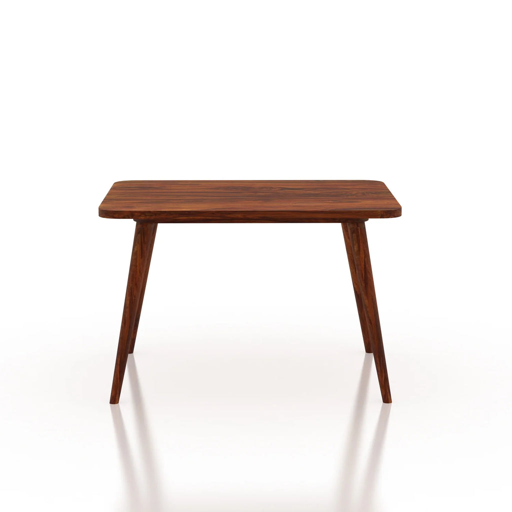 WoodCraft Oval Solid Sheesham Wood 4 Seater Dining Table Set - 3 Years Warranty