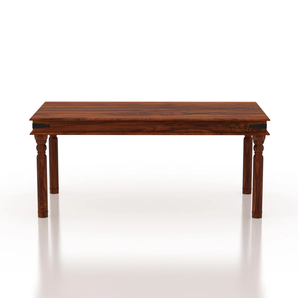 Verlix Solid Sheesham Wood 6 Seater Dining Table Set - 3 Years Warranty