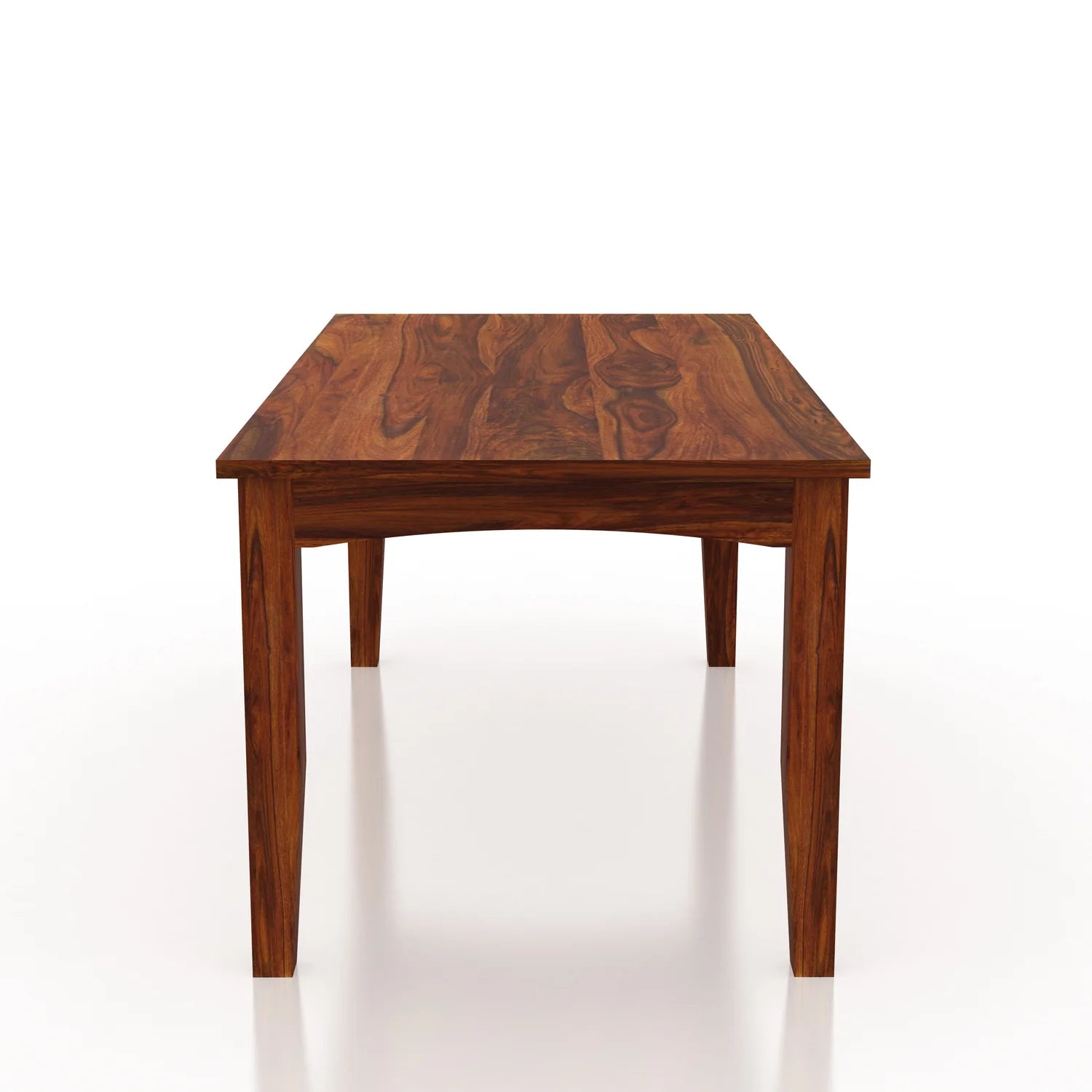 Zylin Solid Sheesham Wood 6 Seater Dining Table Set With Bench - 3 Years Warranty